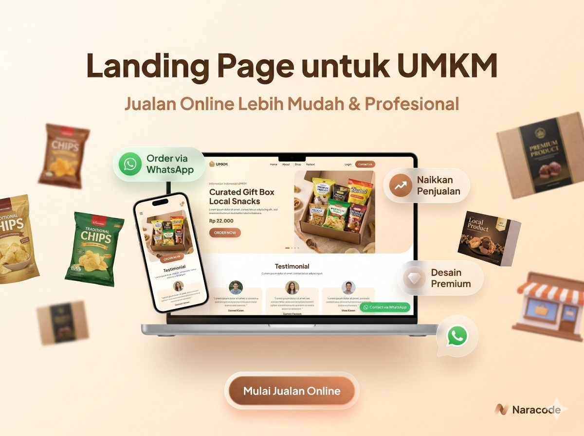 Landing Page UMKM - Naracode Digital Product